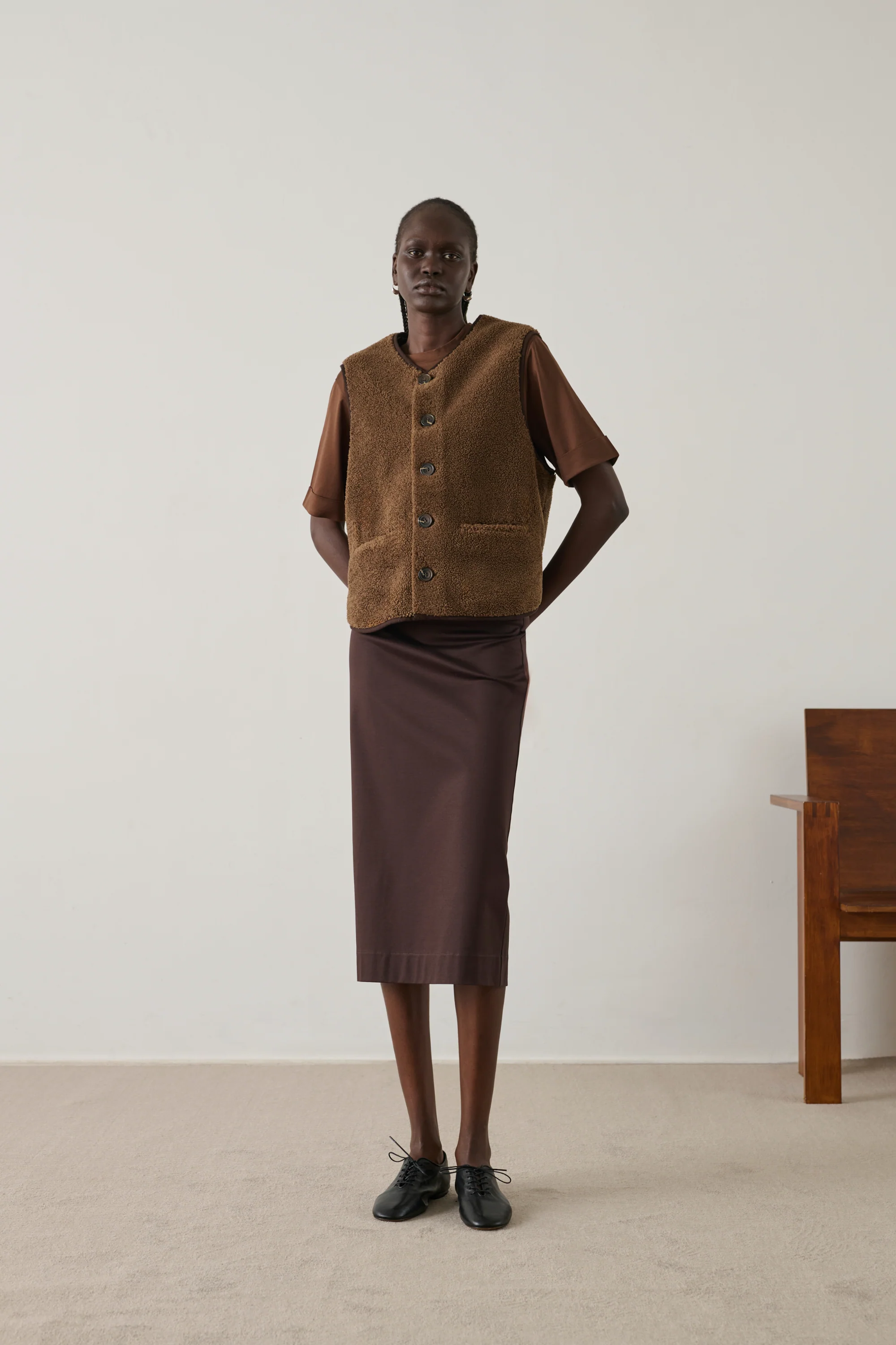 BLOUSON FUSIL MARRON - Image 4