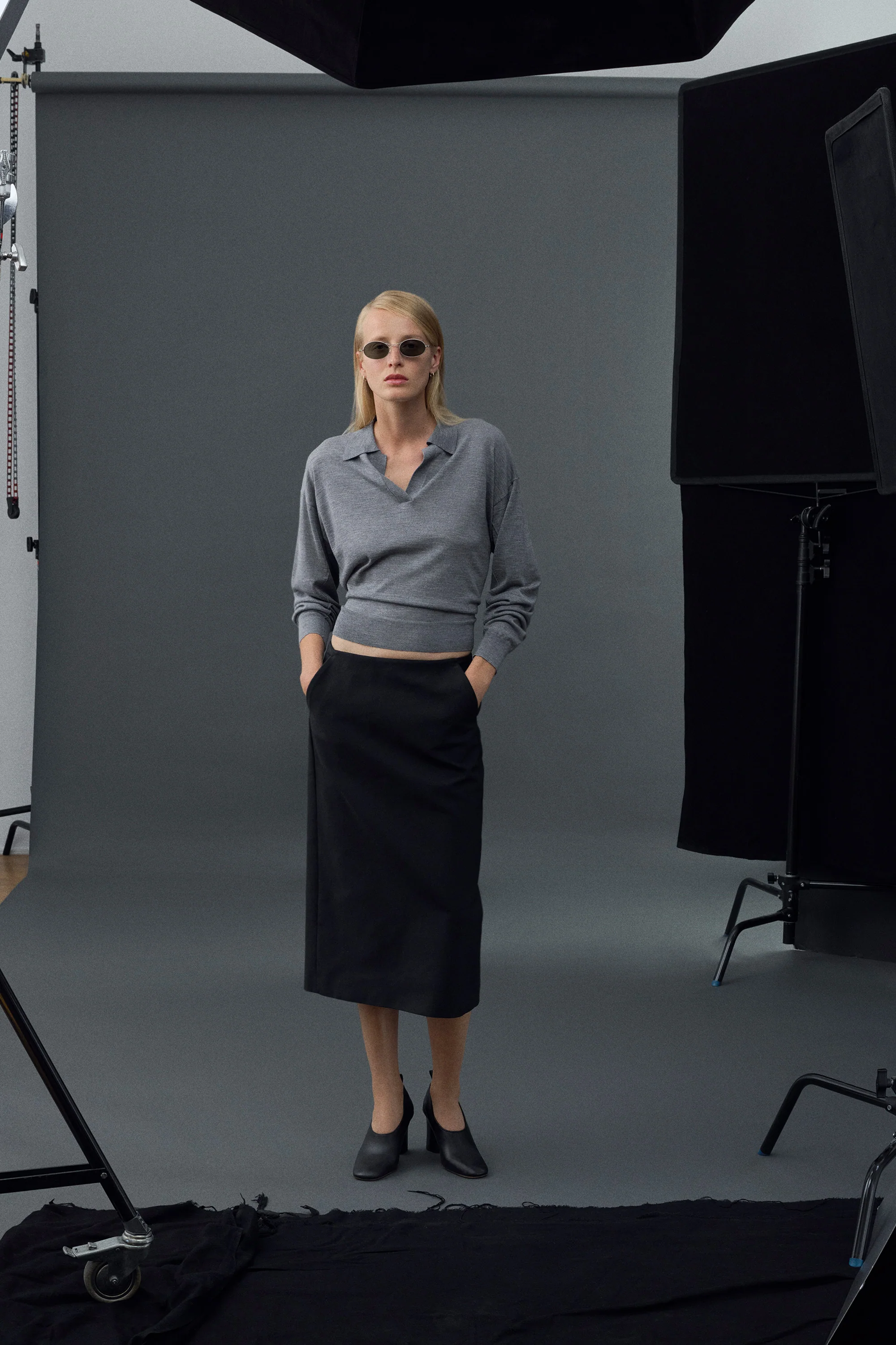 LUNETTES DE SOLEIL AMBER GRISES - Image 3