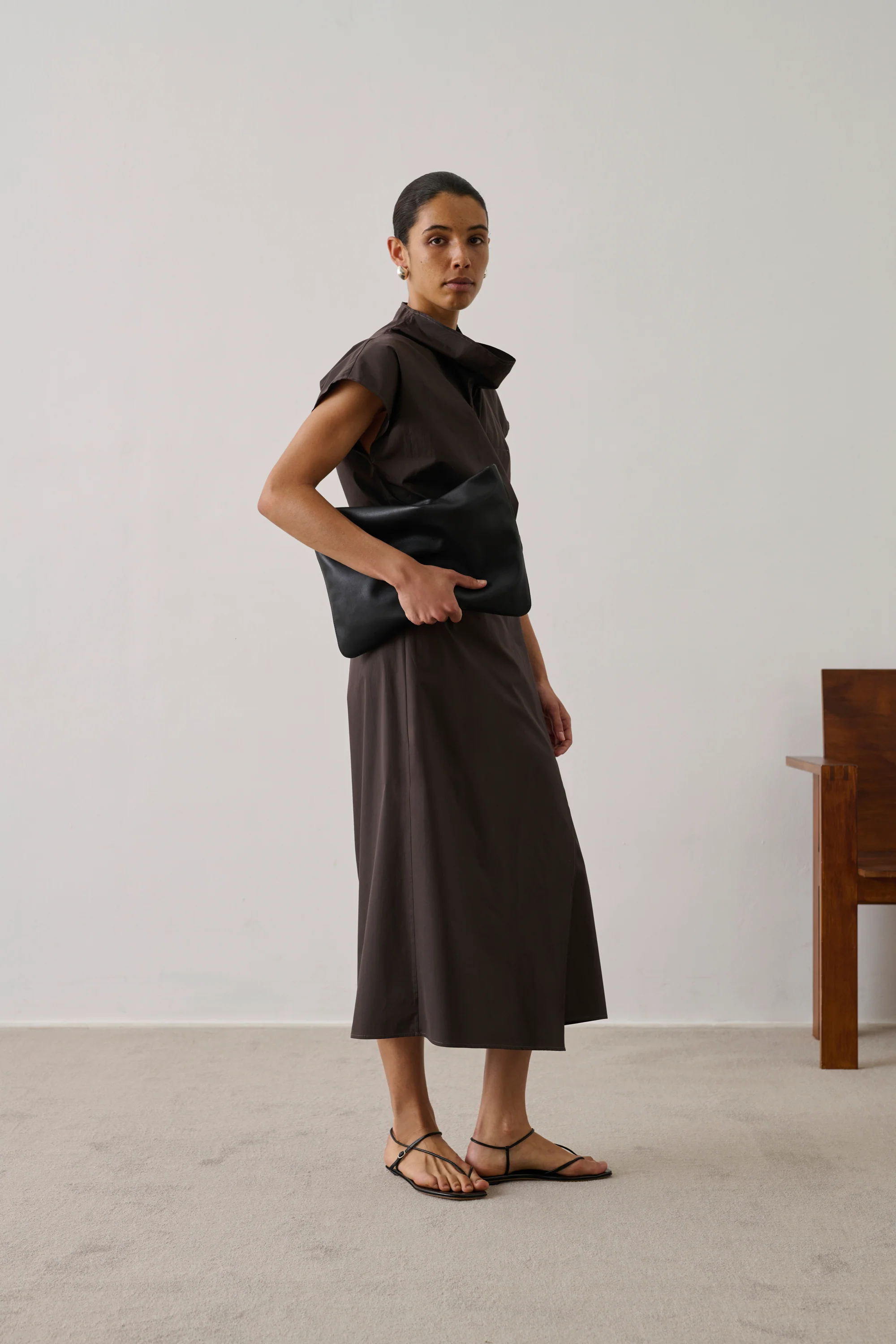 ROBE FOGGIA MARRON - Image 3