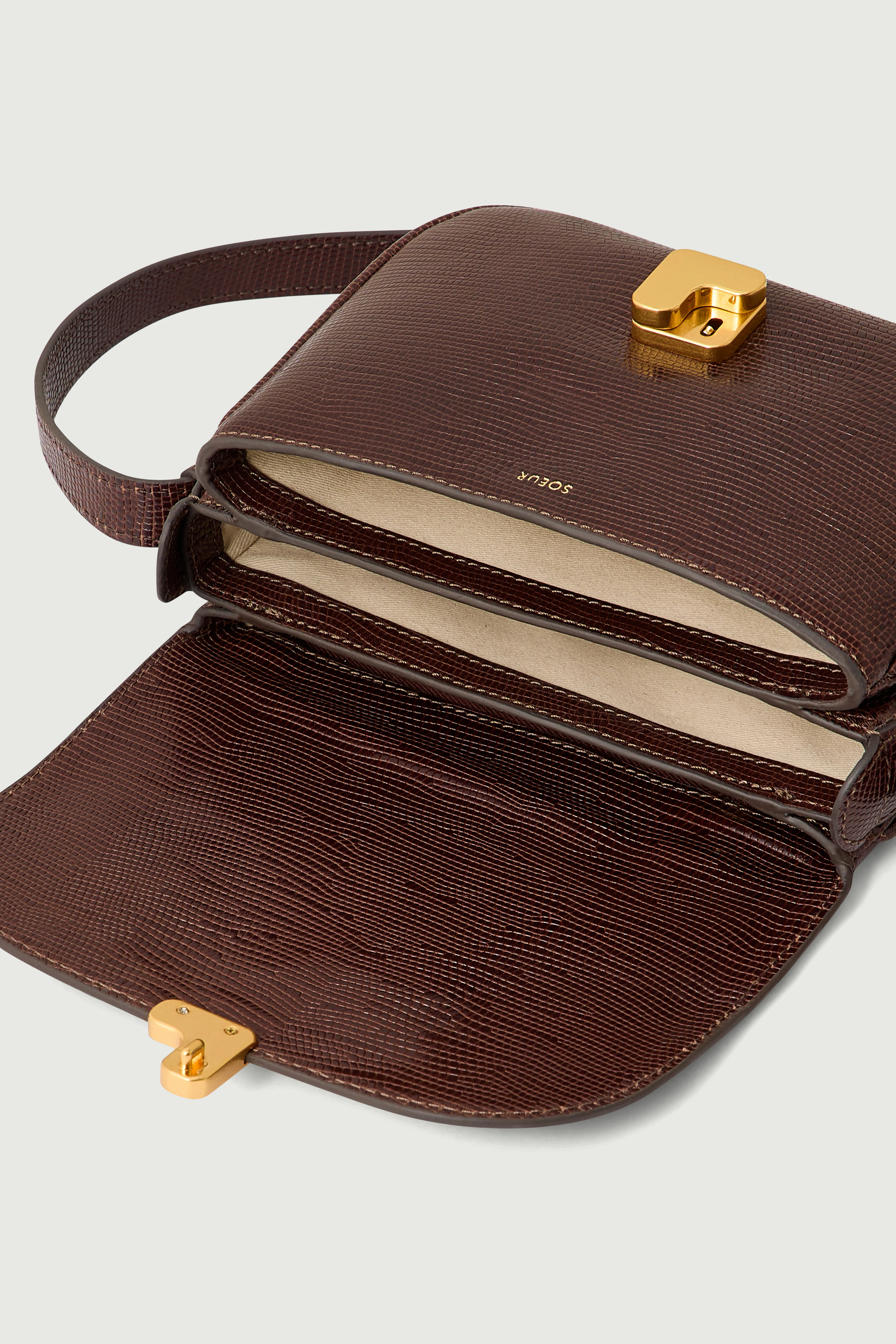 SAC BELLISSIMA MINI MARRON LÉZARD - Image 4