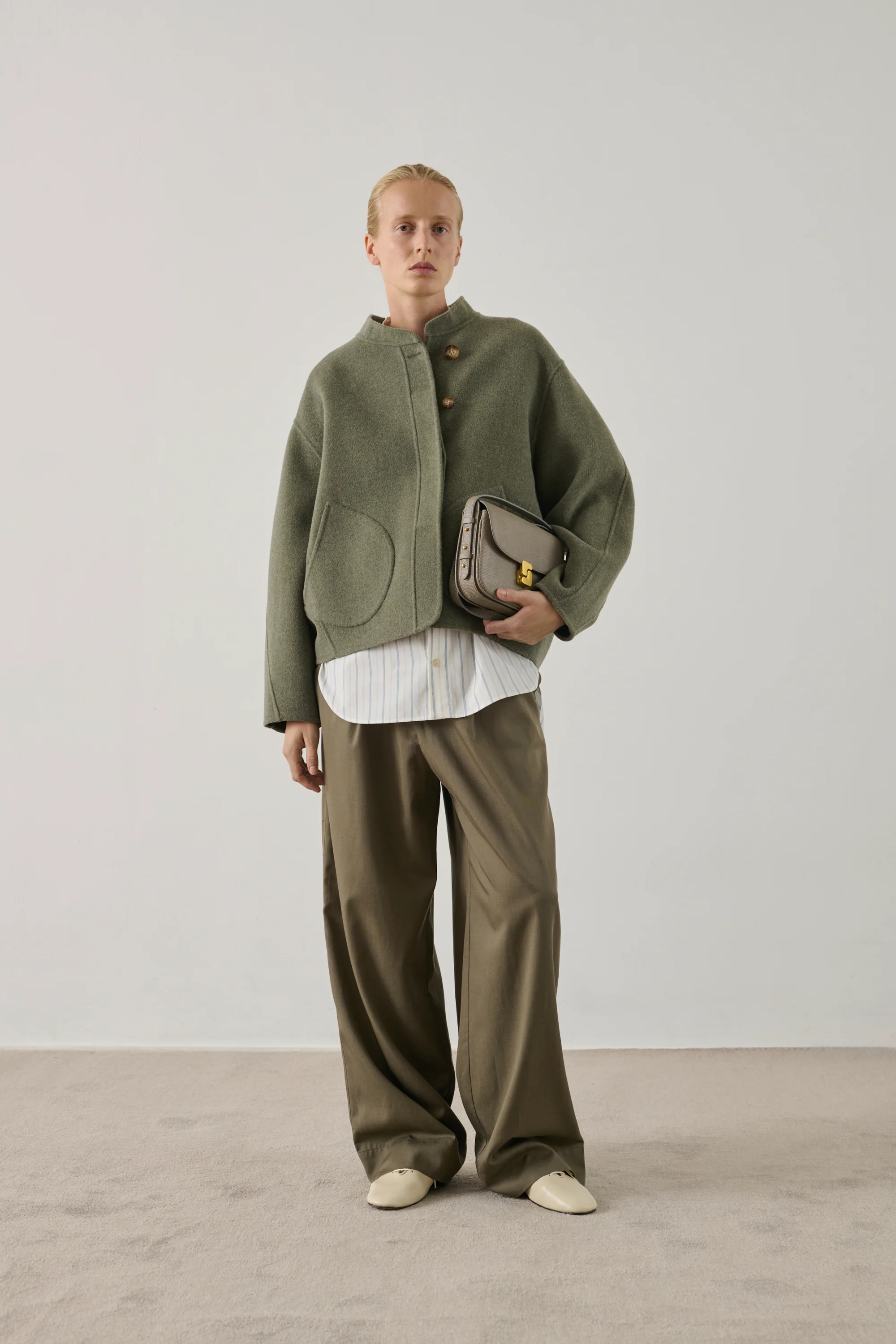 SAC BELLISSIMA MINI GRIS CAVIAR - Image 3