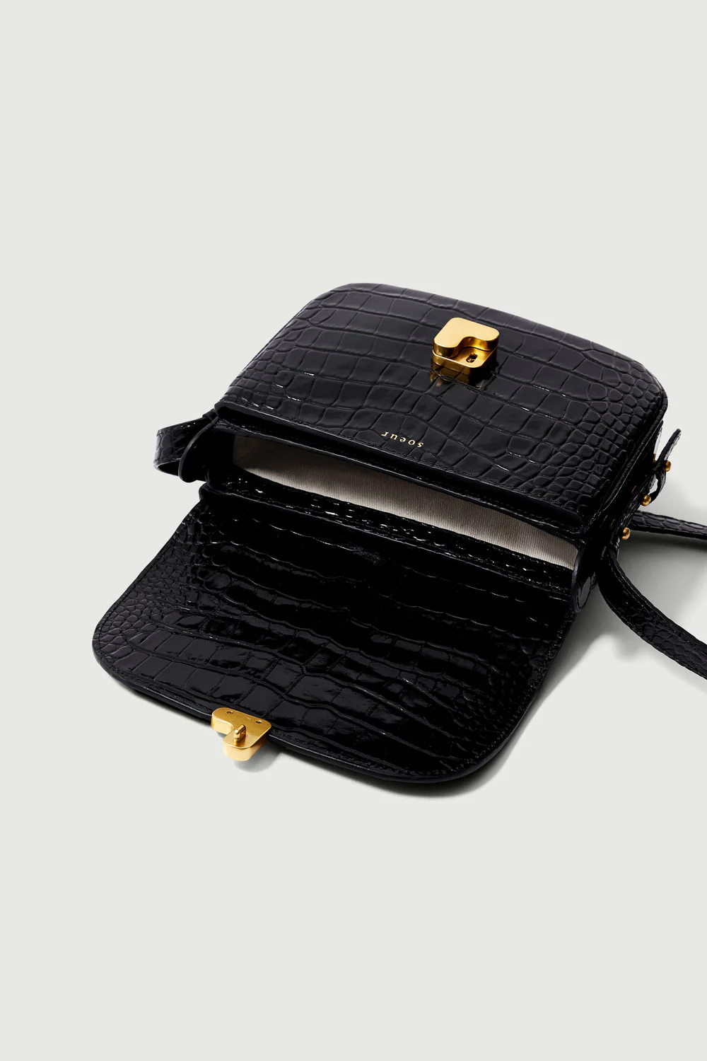 SAC BELLISSIMA MINI NOIR CROCO - Image 4